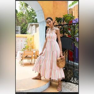 Chicwish colorful candy striped summer dress! New!